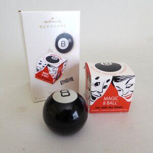 NEW 2008 HALLMARK MAGIC 8 BALL 2 in 1 HOLIDAY CHRISTMAS ORNAMENT